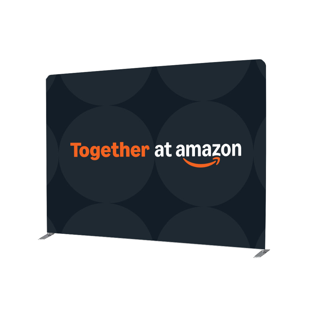 Together at Amazon Branded Step and Repeat 10x8 Option 1 - Horizontal with circles