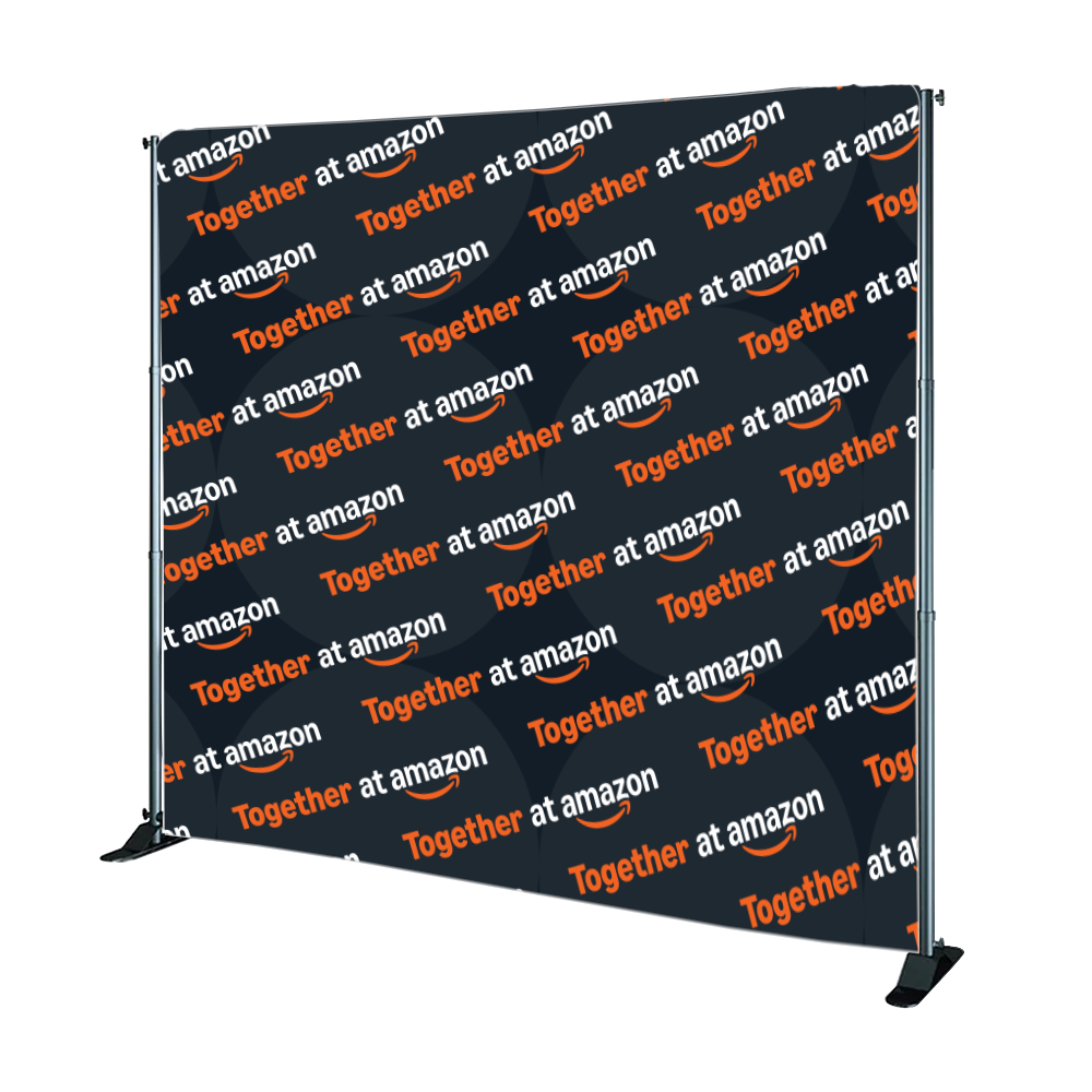 Together at Amazon Branded Step and Repeat 8ft-x-8ft Option 1 - Diagonal
