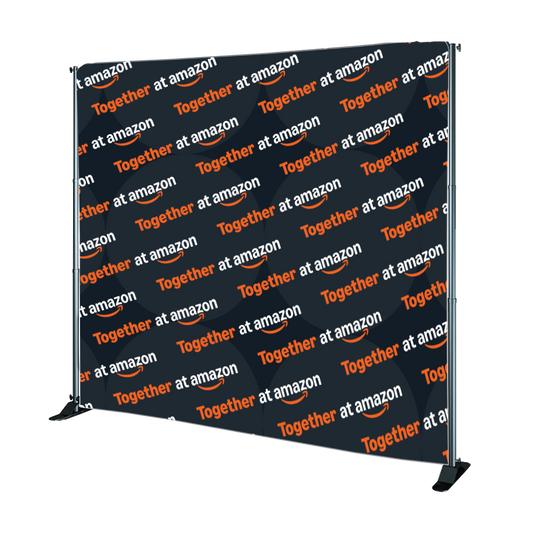 Together at Amazon Branded Step and Repeat 8ft-x-8ft Option 1 - Diagonal