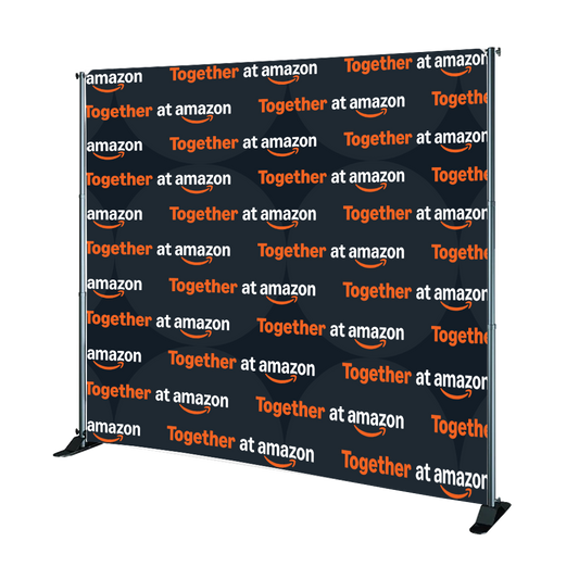 Together at Amazon Branded Step and Repeat 8ft-x-8ft Option 2 - Horizontal