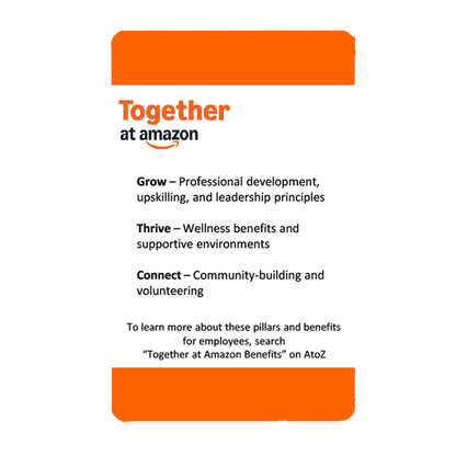 Together at Amazon Badge Option 2 - Orange Borders
