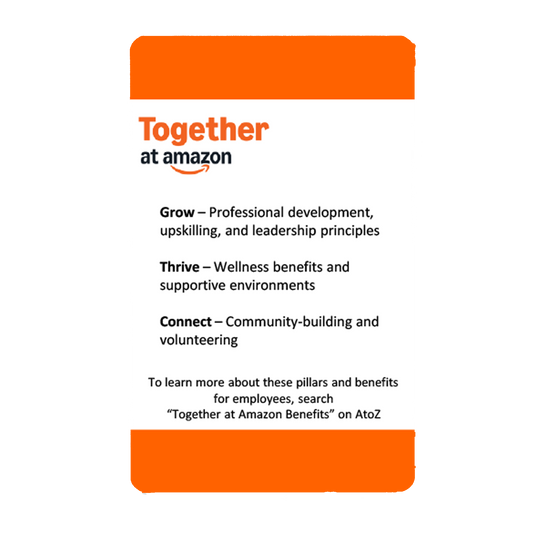 Together at Amazon Badge Option 2 - Orange Borders