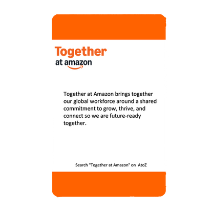 Together at Amazon Badge Option 2 - Orange Borders
